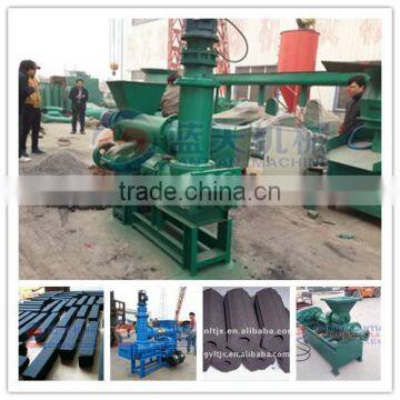 High quality enviromental friendly charcoal coal powder briquette extruder machine