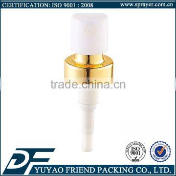 Aluminium perfume sprayer crimp pump for cosmetics bottles