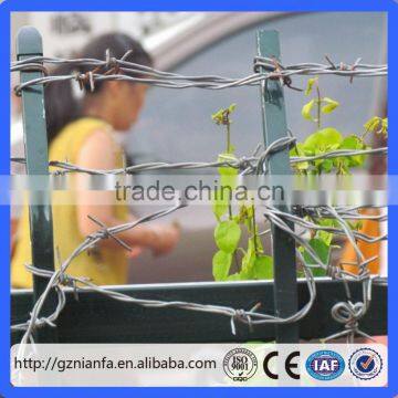 For Sale Price 7kg Per Roll Galvanized Barbed Wire for Protection(Guangzhou Factory)