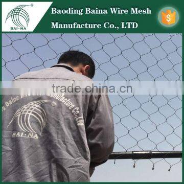 stainless steel weave cable nets for animal enclosure