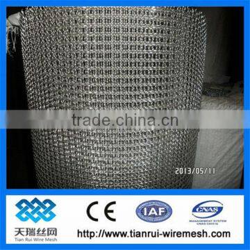 electro galvanized crimped wire mesh/black steel crimped wire mesh