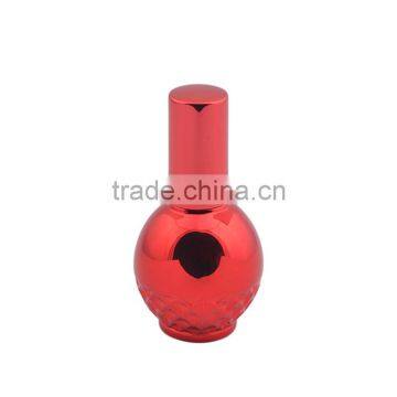 12ml Round Shaped Various Colors Glass Spray Bottles Empty Aluminum Atomizer Glass Spray Perfume Bottle for Gift
