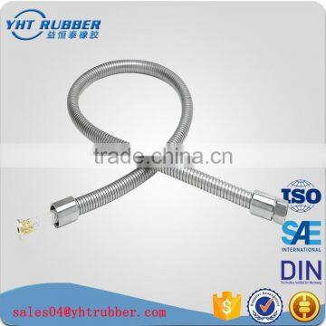 Stainless Steel Collapsible Popular flexible metal hose with brass fittings