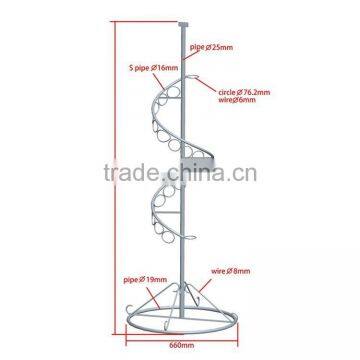 Convenient Beautiful Spiral Metal Scarf Display Rack