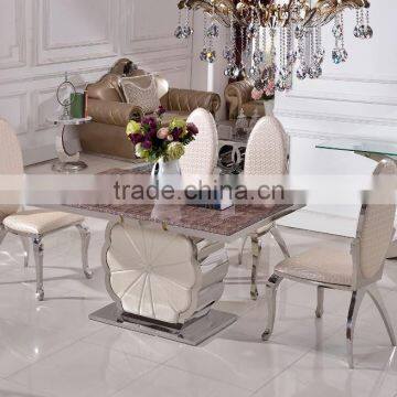 TH385 Luxury Popular Stainless Dining Table XCY photo-2