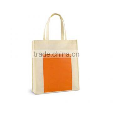 High Quality Non Woven Recycle Tote Shopping Bag With Big Frontal Pocket
