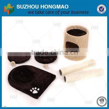 China Factory Supply Pet Cat Wooden Scratching Post Toy photo-4