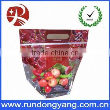 Hot Sale Plastic Stand up Pouch Slider Zip Lock Fruit Packing Bag photo-3