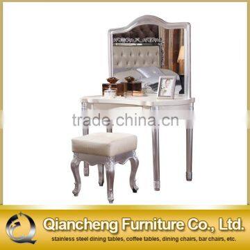 Pu material dresser furniture dressing table with drawers