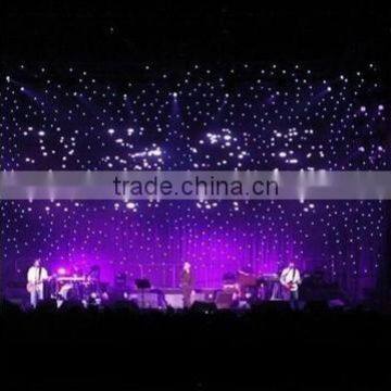 customized event led light curtain with fireproof fabric cloth
