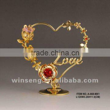 Hot selling 24k gold flower in valentine's day