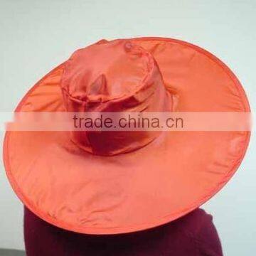 Foldable lady hat with logo