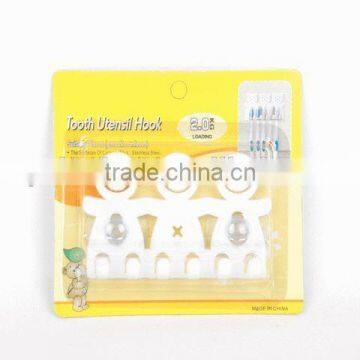 Sucker Type Human Shaped Plastic Toothbrush Holder Plastic Bathroom Accessories photo-2