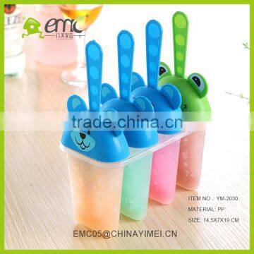 4 Set Diy Cartoon Style Plastic Ice Cream Mold and Juice Mould With Print Logo photo-3
