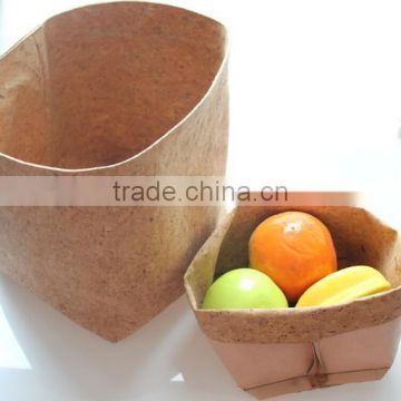 natural cork glove box house decoration cork basket