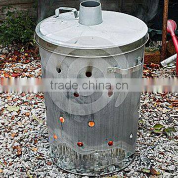 75L Metal Garbage Bin High Quliaty Outdoor Garbage Containers Incinerator