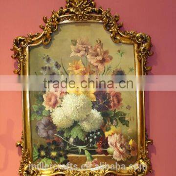wedding decorations antique gold flower framed painting