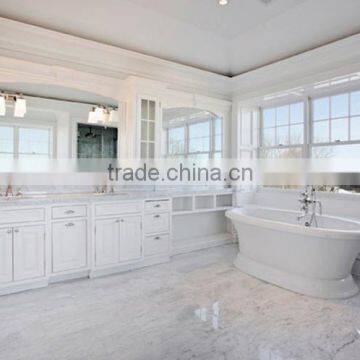 Top quality indoor design natural stone promotion white marble tile