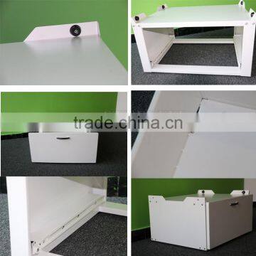 European Style Modern Laundry Room Furniture White Washing Machine Bathroom Bottom Cabinet With Drawer photo-5