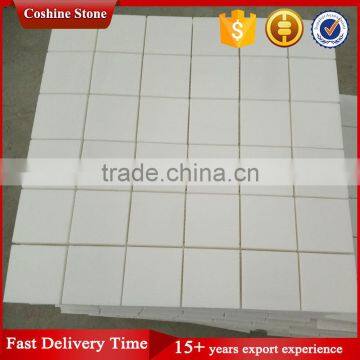 Elegance Square Shaped Pure White Natural Marble Mosaic Tiles 300*300 photo-2