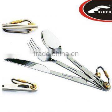 Titanium Three-piece Flatware Spoon Knife Fork