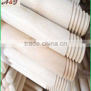 Top Quality Natural Wooden Broom Handle With Italian Thread photo-2