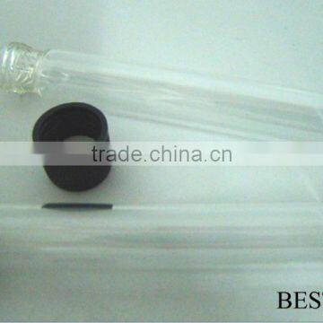 10ml Small Flat Bottom Test Tube With Black Plastic Screw Cap photo-3