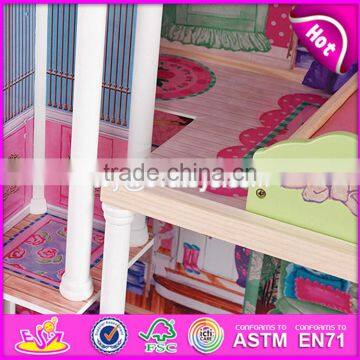 New Style 14 Furniture Pieces Children Luxury Wooden Toy Dream Cottages W06A225 photo-2