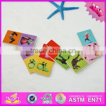 2016 Hot Sale Funny Children Wooden Domino Puzzle W15A065 photo-4
