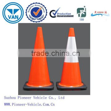 2015 hot selling PVC cone traffic cone road cone with reflective strip