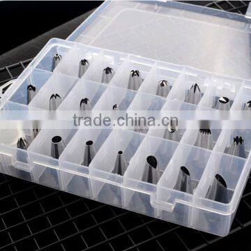 2016 New Design Cheap OEM 24 Pcs Stainless Steel Cookie Cake Tip Set Decoration as Seen on tv photo-2
