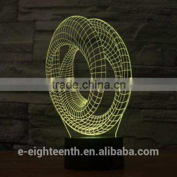 2016 New Factory Price Cutomized Image Magic Visual Illusion Light Touch Panel 3D Led Night Lights for Indoor Decoration photo-3