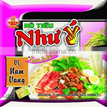 Instant rice noodles oriental flavour