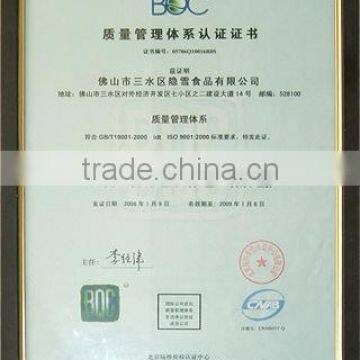 The quality management system certification