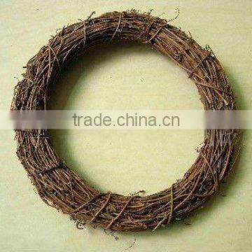 natural rattan wreath for christmas decoration