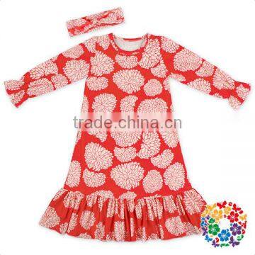 Fire Balloon Styles Long One Piece Shirt Dress Girl Daily Wear Dress Birthday Dress 1 Year Old Girl photo-6