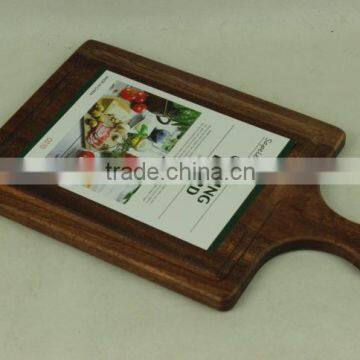 Handmade Wooden Plate Rounded Plate photo-5