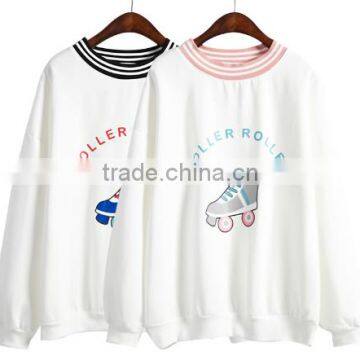 2016 shoe pattern cute cartoon sweatshirt women harajuku hoodies