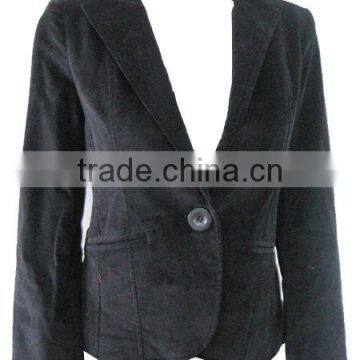Ladies' Winter PU Slim Fit Basic Jacket Blazer photo-5
