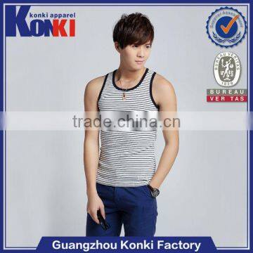 2014 Hot sale men's oversized tank tops with grey color