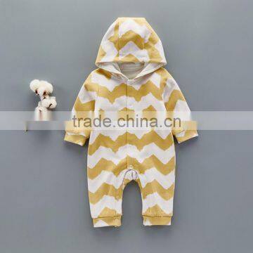 Bulk Wholesale Baby Clothes Infant Outfits Wave Patterned Jumpsuit photo-4