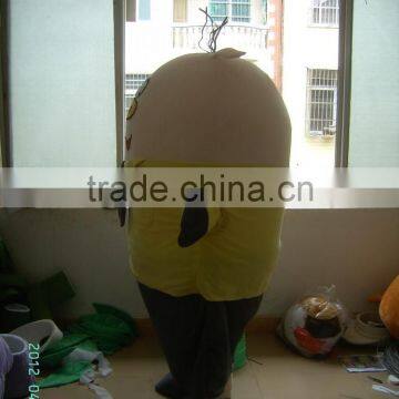 Advertising Adult Wearing Polyfoam Cute Cartoon Yellow Gentleman Flat Pig Mascot Costume photo-2