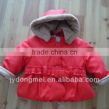 baby winter red coat with belt