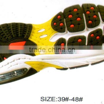 2013 Hot sale rubber shoes sole for shoes new mans EVA shoe sole