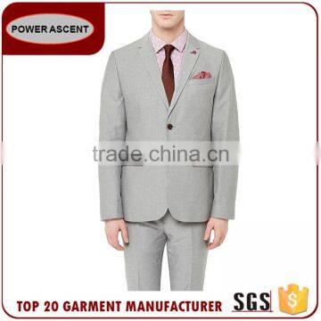 New Design Cotton Polyester Slim Fit Man Business Suit photo-5