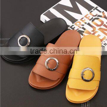 zm40322b high quality fancy pure color men summer slippers