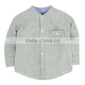 Good Quality Kids Clothing Wholesale Cheap Little Boy Long Sleeve Striped Dress Shirt