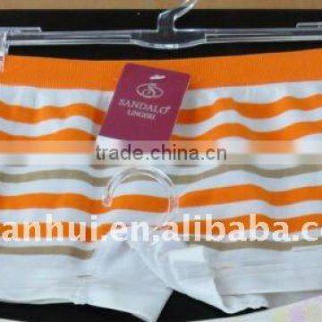 Stripe ladies seamless boyshort panties