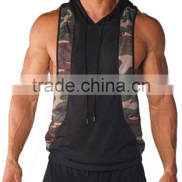 Hot Sale Sports Men's Body Building Hoodie Wear Custom Gym Singlets photo-2