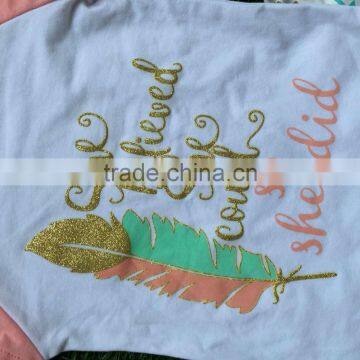 Wholesale Little Girls Boutique Remake Clothing Sets Girls Capri Sets Girls Ruffle Pant Set Girls Boutique Clothing Spring 2016 photo-4